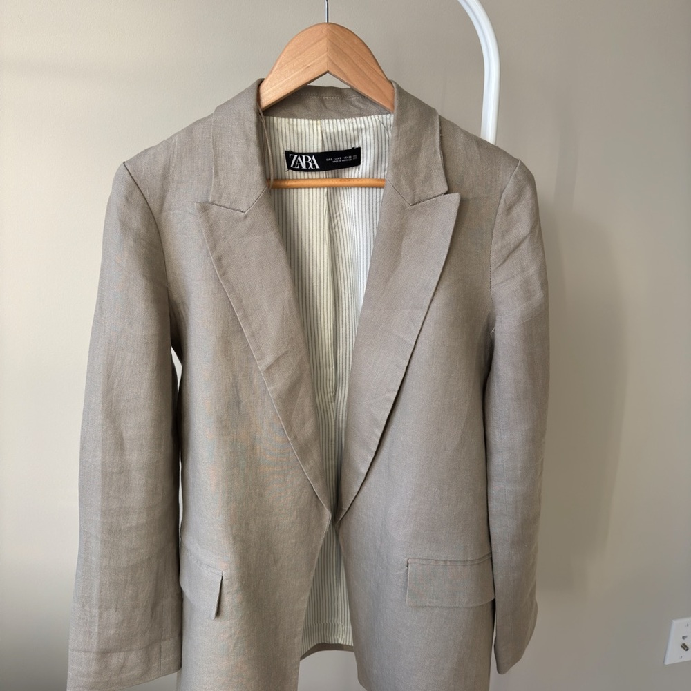 Zara Linen Blazer